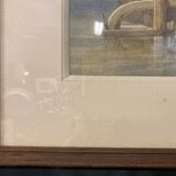 Eugène BOURGEOIS (1855-1909), The Cabestan, framed watercolour 19th century