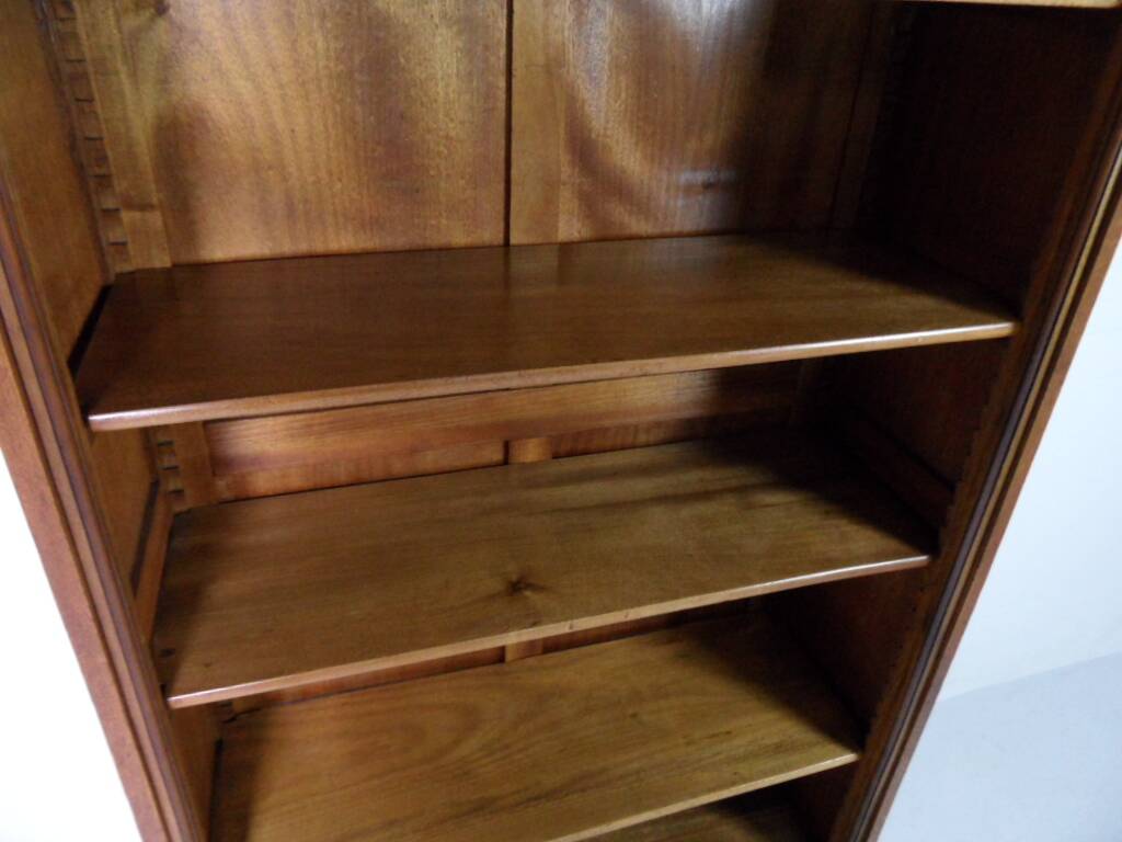 Antique oak open bookcase
