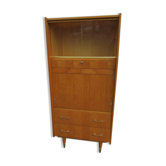 Secretary in blond oak, 1960s