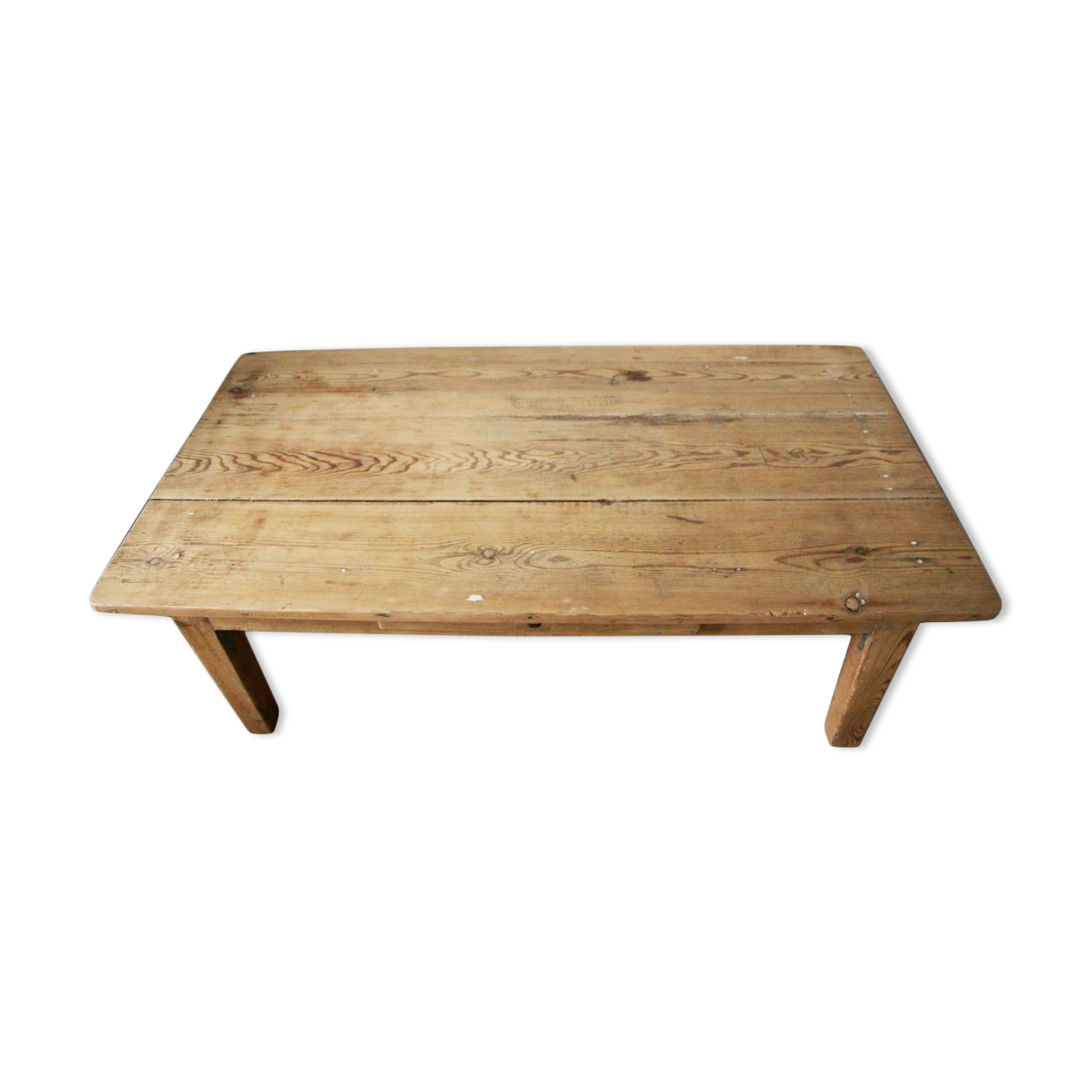 Table basse de ferme en bois