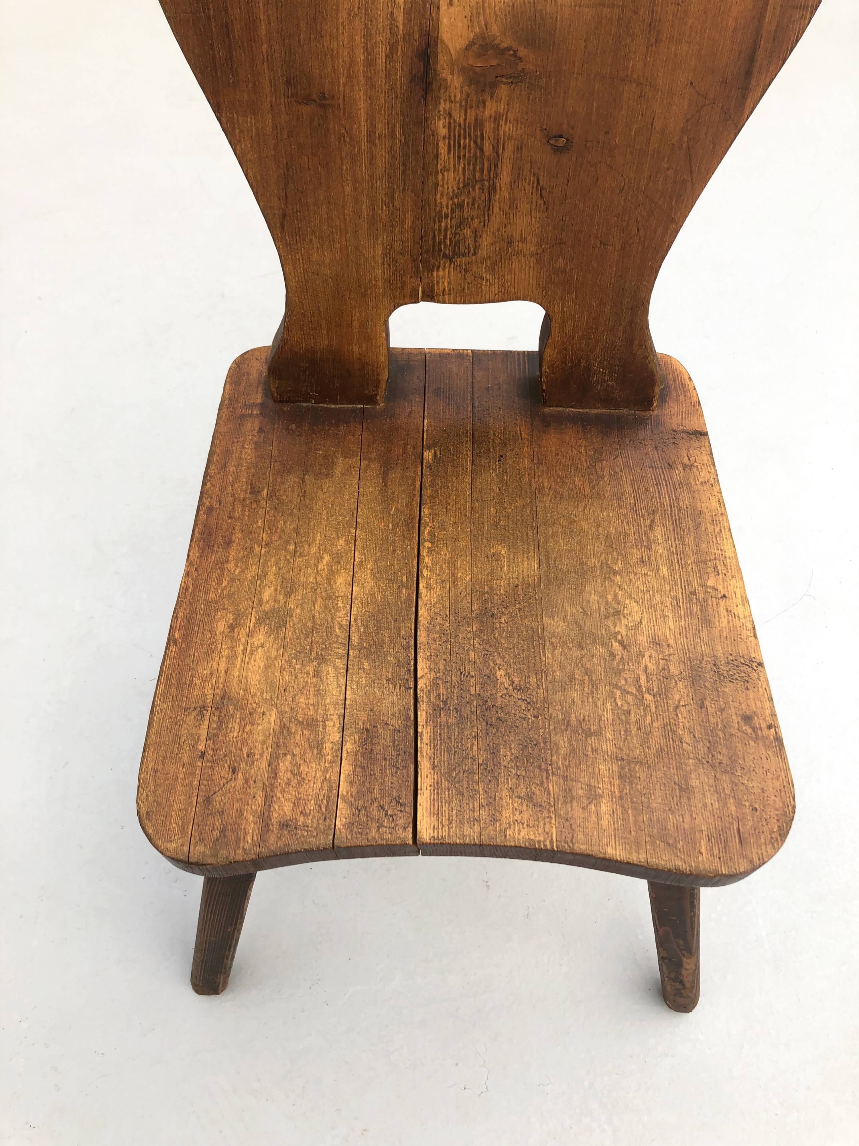 Set of 6 brutalist chairs