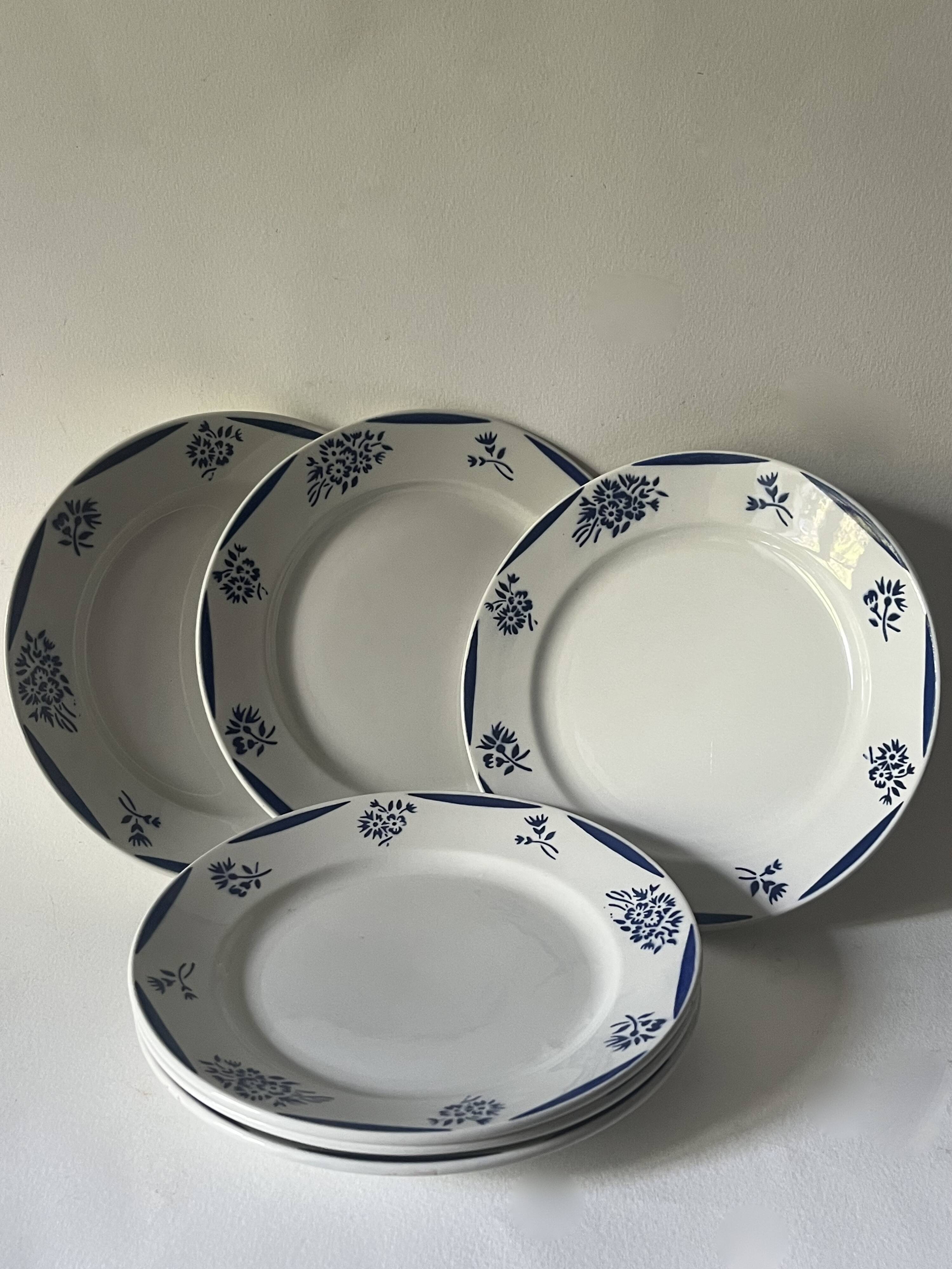 6 dessert plates - K&G Luneville, Reims service