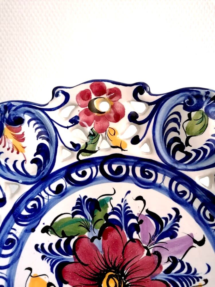 Dish in openwork earthenware Portugal