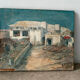 Bab-Azoun Gate, Algiers, oil on canvas signed