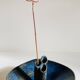 Vase céramique bleue vintage