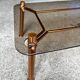 Table basse vintage cuivree 1950