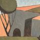 Large Original Swedish Oil on Canvas – "Spansk By" by Emil Clahr (1905–1983) – Signed – 1961 – Vintage & Framed