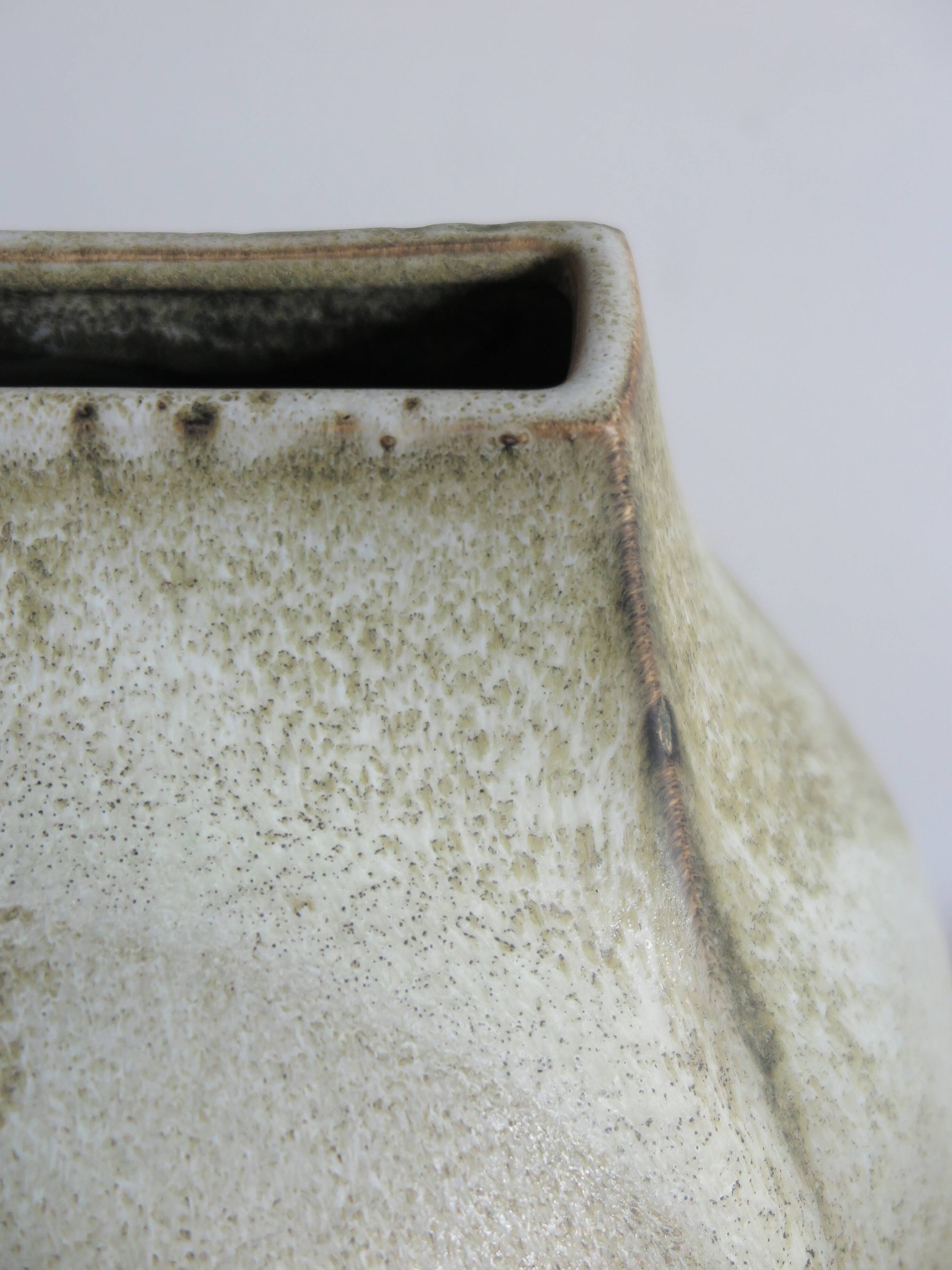 Franco Bucci Italian big sandstone vase, 1970s