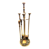 Bronze fireplace servant