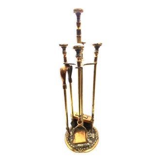 Bronze fireplace servant