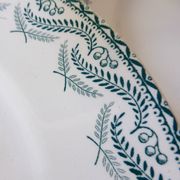 5 assiettes plates en terre de fer de St Amand modèle Réjane 210726