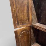 vintage shallow wooden wall cabinet