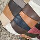 Pouf/chest or Ottoman “Harlequin” leather 1970