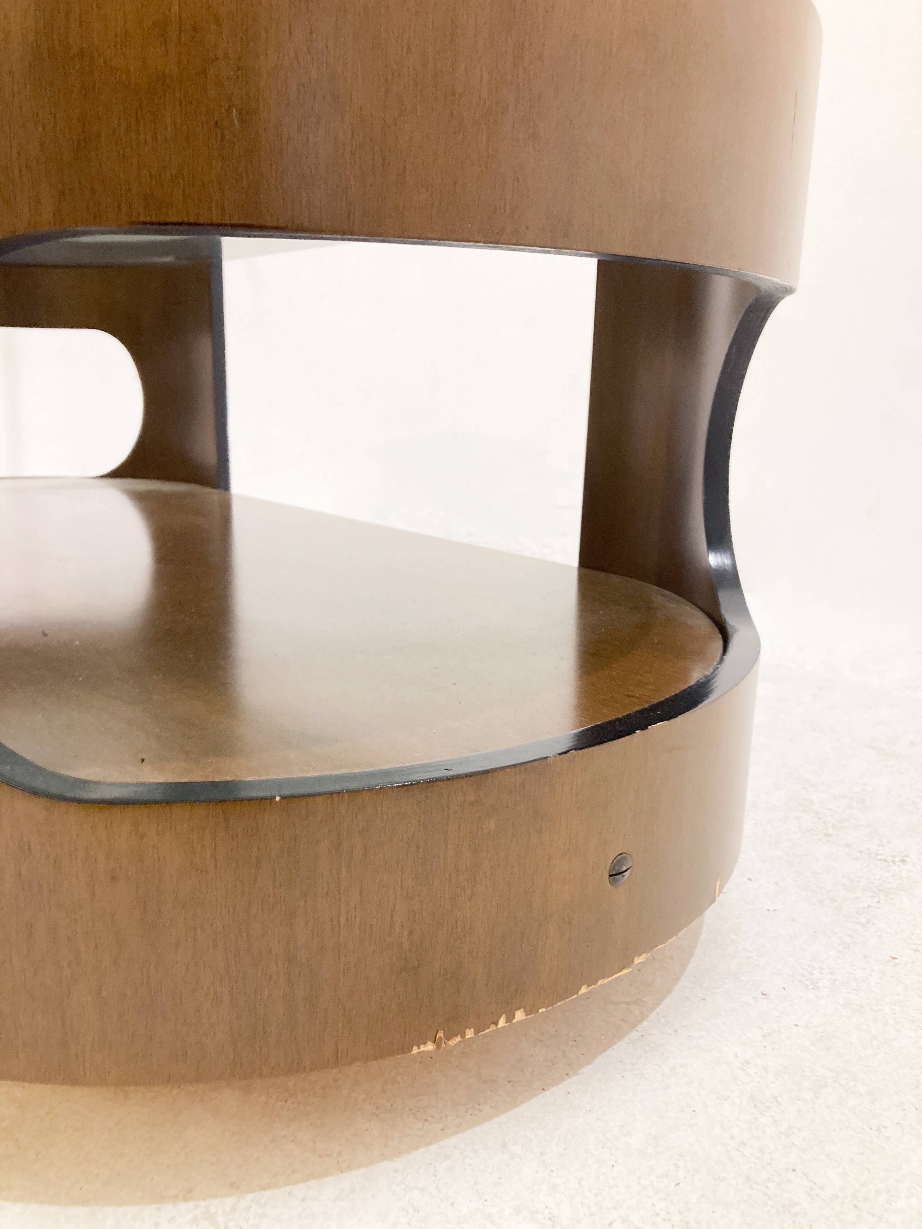 Mid-Century Moder Coffee Table in the style of Joe Colombo, 1970s