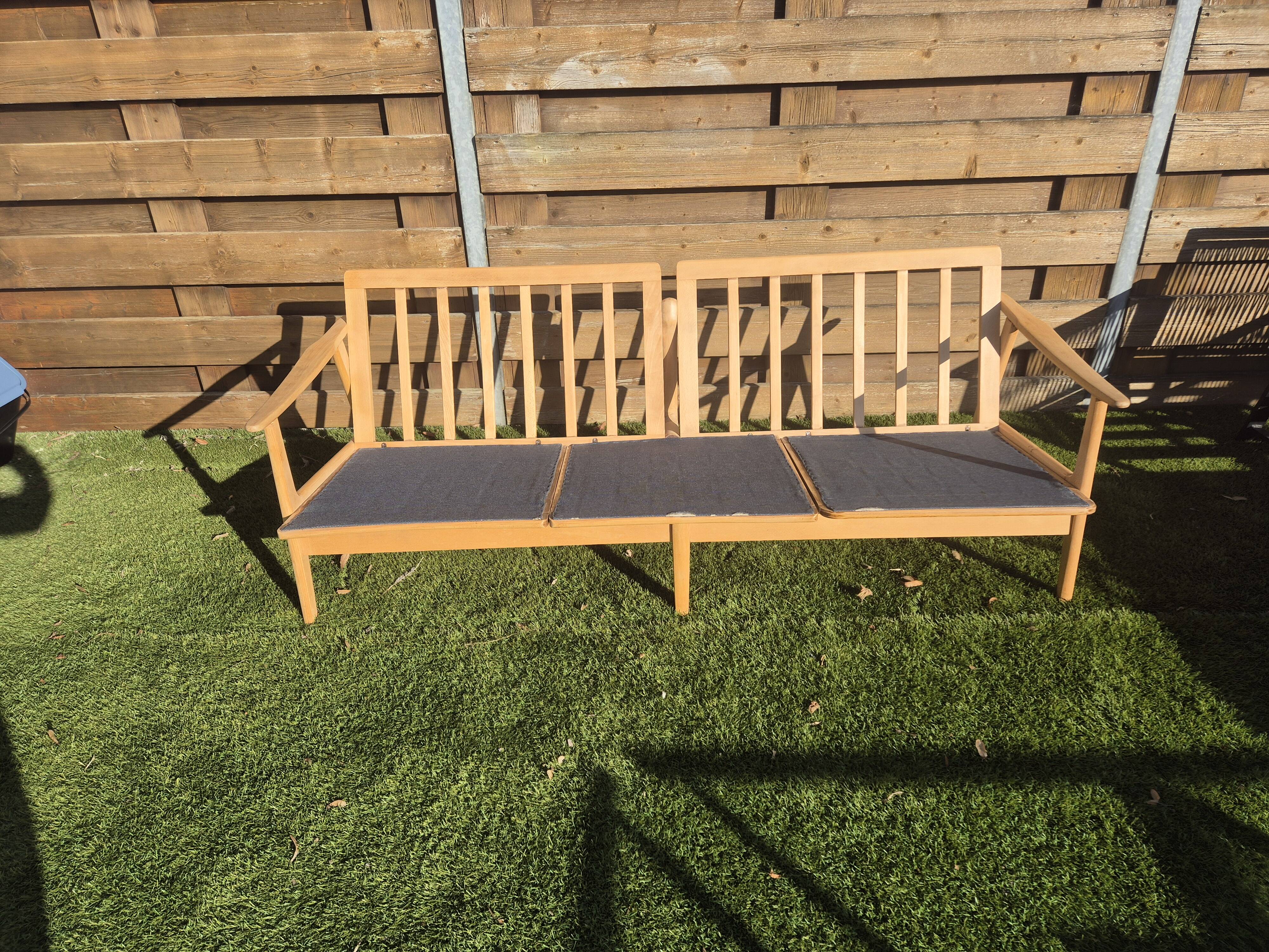 Magnifique ensemble de salon scandinave canapé et 2 fauteuils