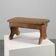 French Provincial Small 19th century rustic oak bench, France