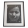 Vintage black and white photography, portrait, original framed print 42x52 cm.