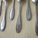 Box of 12 teaspoons in silver metal beaded decoration