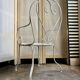 Fauteuil de jardin en fer forgé blanc