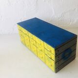 Ensemble de tiroirs métalliques industriels vintage