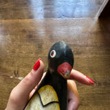 Penguin wood sculpture