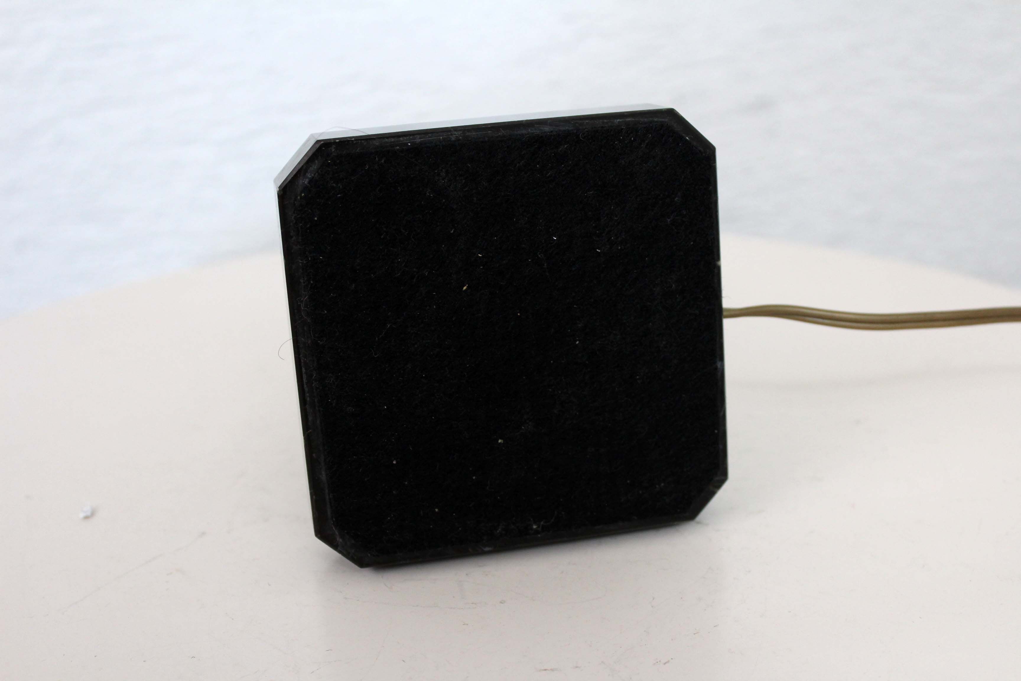 Beautiful art deco table lamp in glass and marble