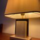 Travertine and brass lamp from the 70s