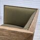 1950s, Danish 2-seater sofa, green furniture wool, oak wood.