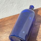 3x bouteilles en vert &bleu comme base pour lampes