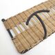 Wall coat rack with 3 hooks in iron and wicker braided 60s