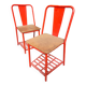 Pair of Tolix night table chairs