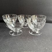 5 Wine glasses – Daum Nancy France
