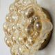 Glass wall lamp by Helena Tynell for Glashütte Limburg vintage design