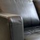 Canapé en cuir noir Ligne Roset