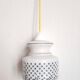 Vintage floral portable lamp