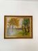 Oil on canvas - Landscape by the water - Signed M.G. Stéphan – 77x62cm