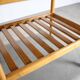 Restored Danish teak rolling table with shelf, 1960s