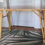 Rattan table, desk