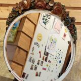 Mirror to pose, floral decoration, 1930