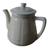 Théière vintage blanc cassé