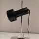 Adjustable lamp in black lacquered metal and chrome France 70s