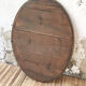 Napoleon oval mirror with 19th century cane