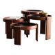 Set of 4 nesting tables by Gianfranco Frattini.