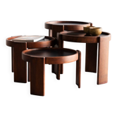 Ensemble de 4 tables gigognes par Gianfranco Frattini
