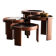 Set of 4 nesting tables by Gianfranco Frattini.
