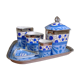 Limoges porcelain smoking service