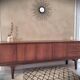 Scandinavian enfilade design in teak from the late 1960s.