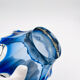 Large Bohemian Crystal Coupe Hospodka Blue Sommerso 1960