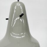 Mid-century grey glass pendant hanging lamp , 1960s Scandinavian