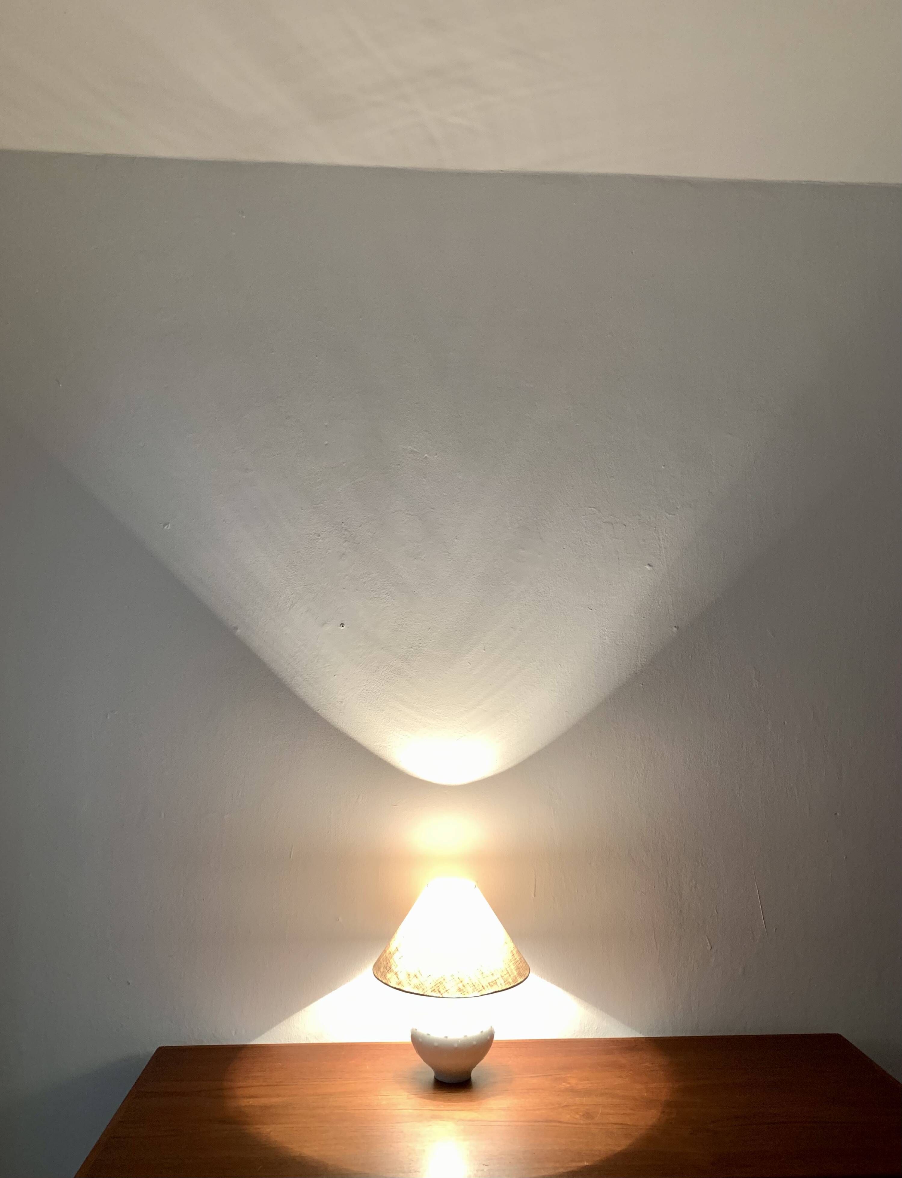 Porcelain Table Lamp by Hutschenreuther Art Department